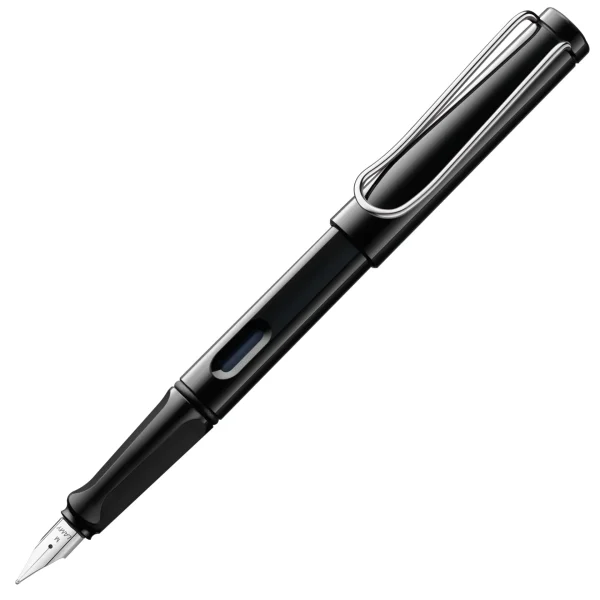 LAMY  サファリシャイニーブラック 万年筆 細字